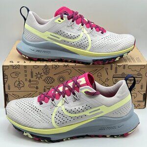 Women's Nike Pegasus React Trail 4 Running Shoes Light Purple Yellow DJ6159-002